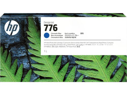 HP 776 1-liter Chromatic Blue Ink Cartridge  - 1XB04A