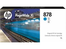 HP 878 1-liter Cyan PageWide XL Ink Cartridge