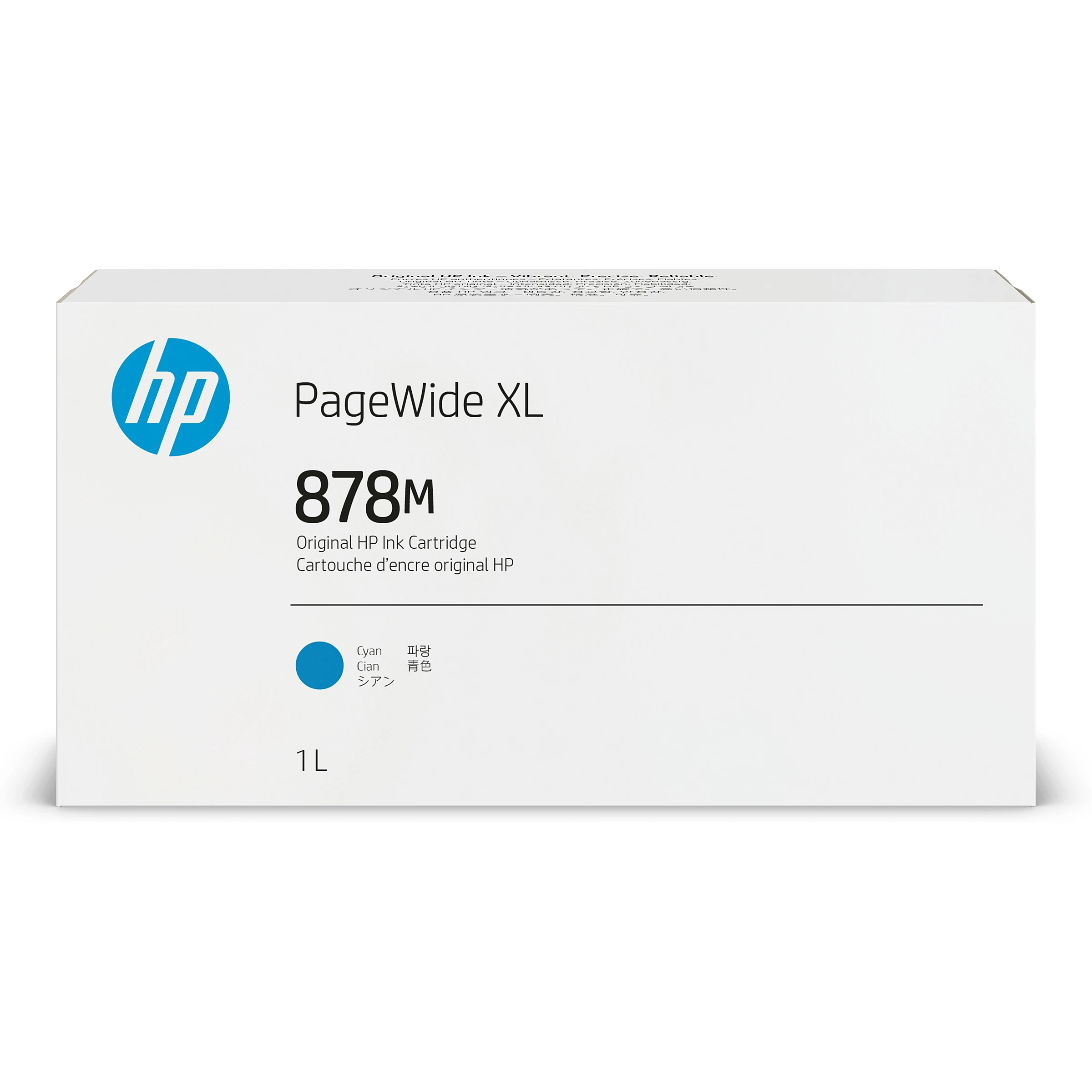 HP 878M 1-liter Cyan PageWide XL Ink Cartridge