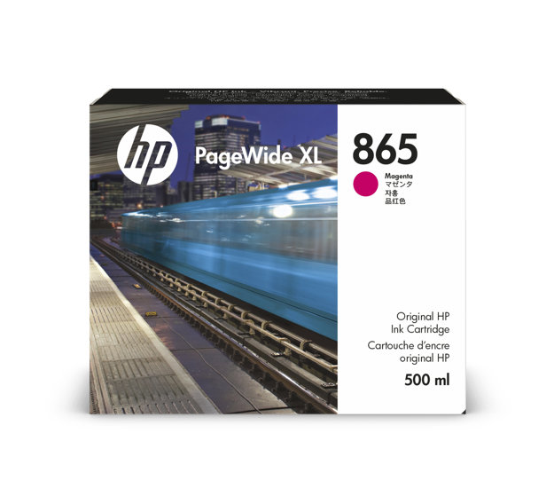 HP 865 500-ml Magenta PageWide XL Ink Cartridge