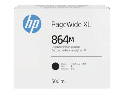 HP 864M 500-ml Black PageWide XL Ink Cartridge