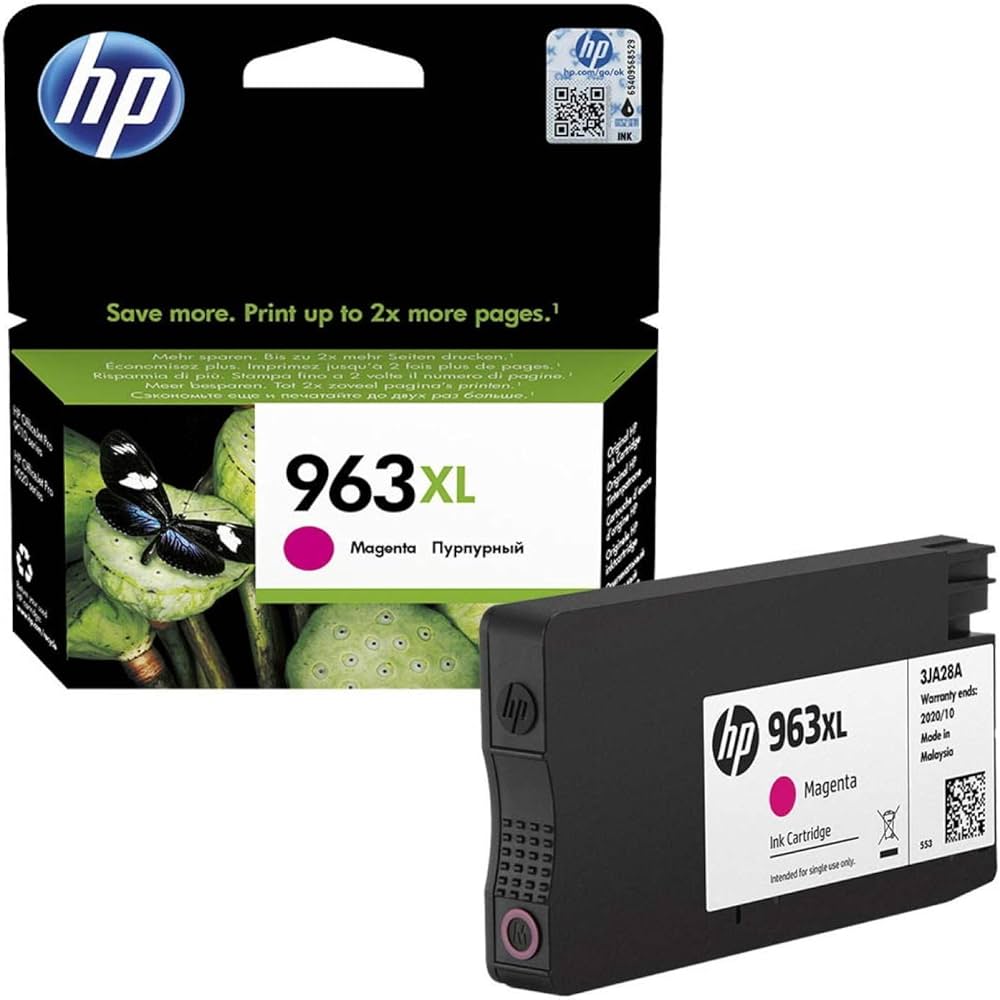 HP 963XL High Yield Magenta Original Ink Cartridge - 3JA28AE