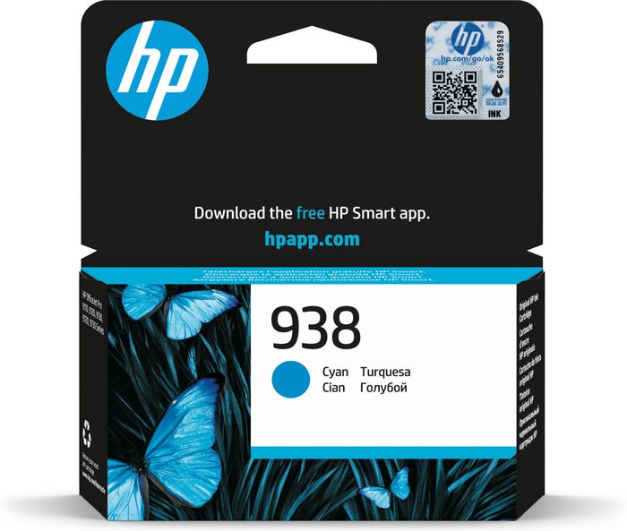 HP 938 Cyan Original Ink Cartridge