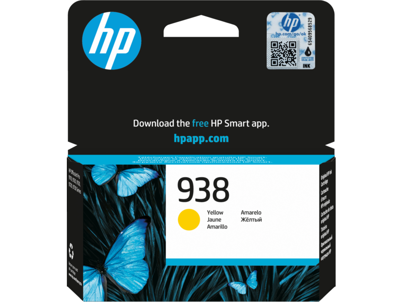 HP 938 Yellow Original Ink Cartridge