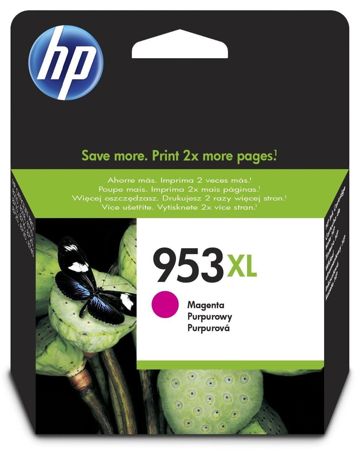 HP 953XL High Yield Magenta Original Ink Cartridge  F6U17AE