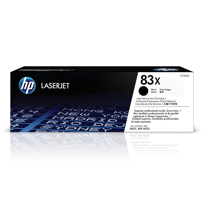 HP 83X High Yield Black Original LaserJet Toner Cartridge CF283X