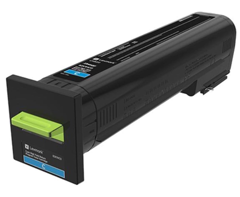 Lexmark CX82x, CX860 Cyan High Yield Return Programme Toner Cartridge Yield 17000