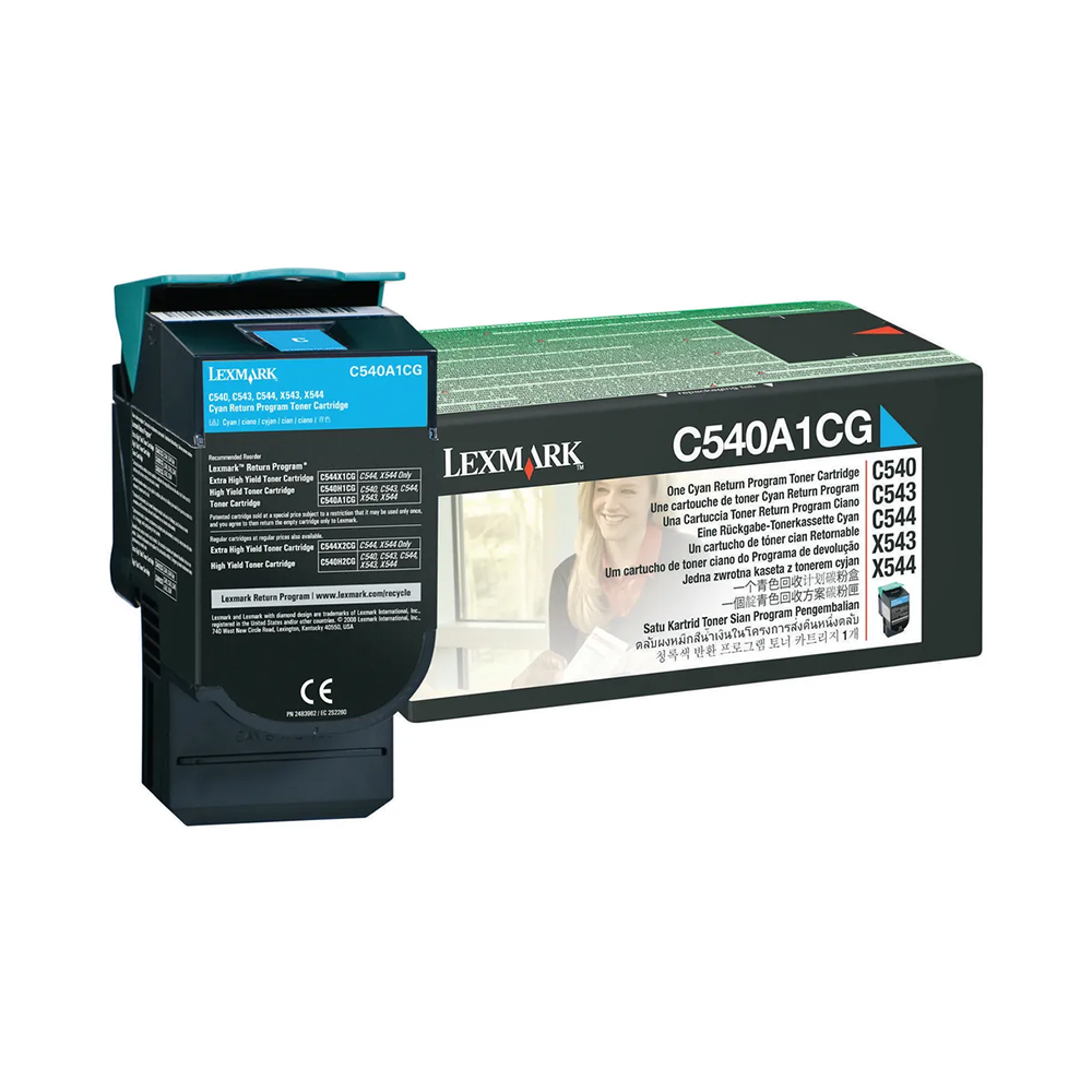 LEXMARK C540/C543/C544/X54xx Cyan Return Program Toner Cartridge 1000