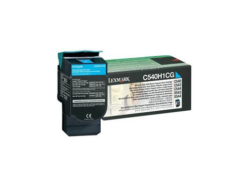 LEXMARK C540/C543/C544/X54 Cyan High Yield Return Program Toner Cartridge 2000