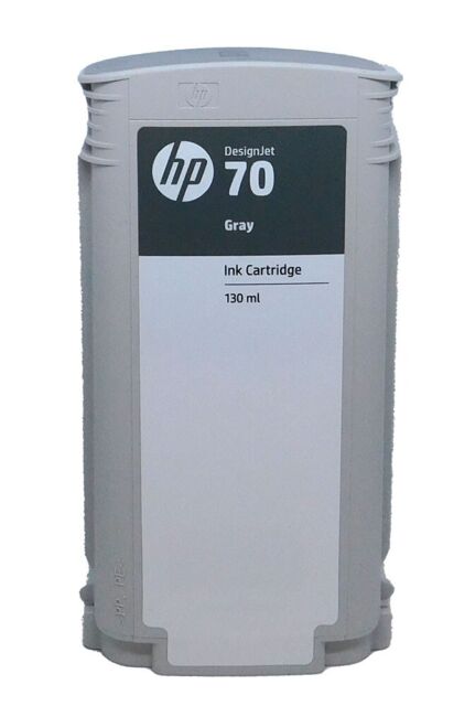 HP 70 130-ml Gray DesignJet Ink Cartridge C9450A