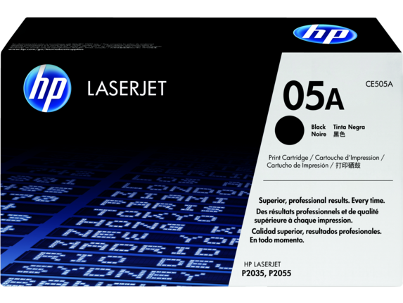 HP 05A Black Original LaserJet Toner Cartridge - CE505A