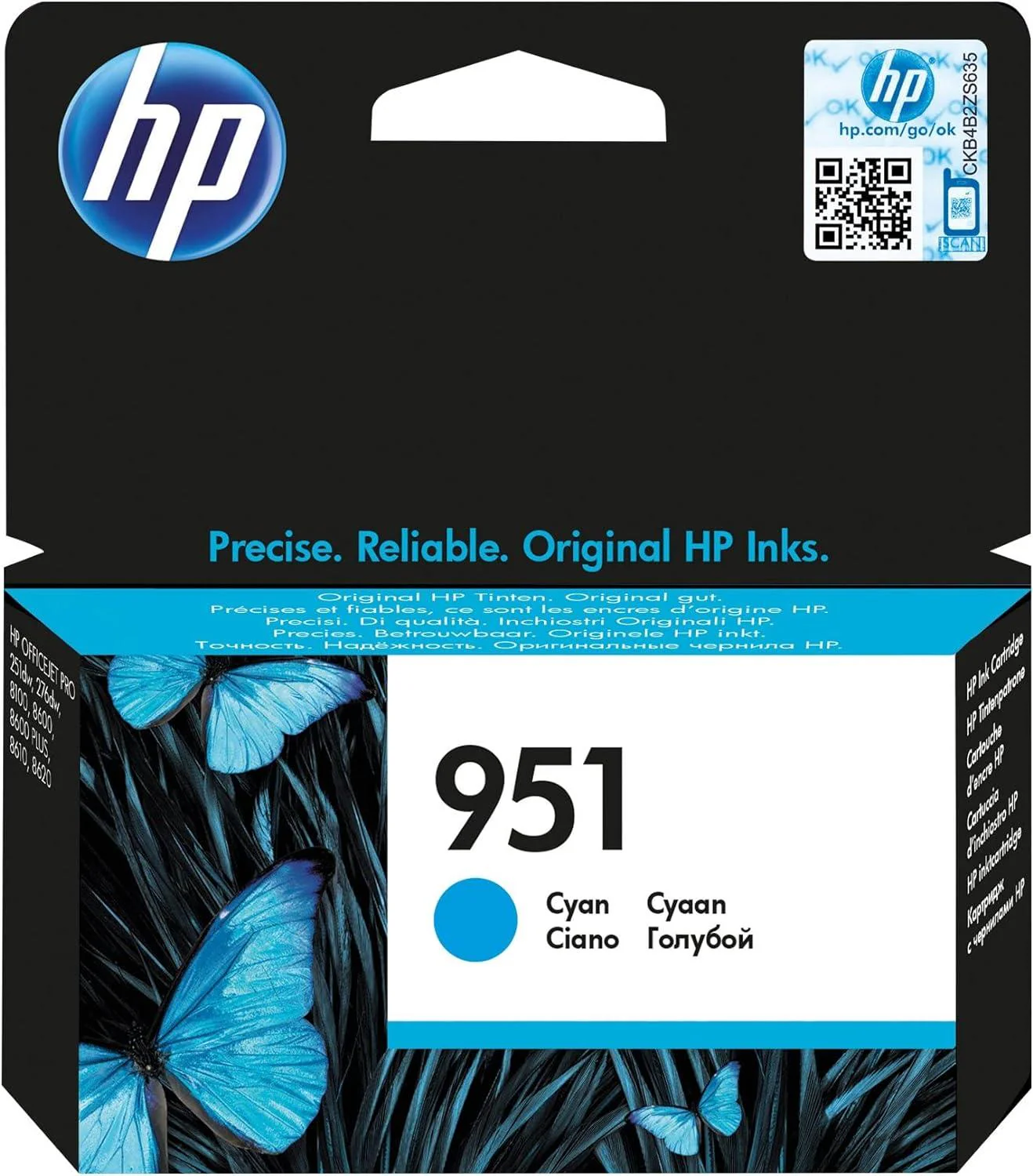 HP 951 Cyan Original Ink Cartridge