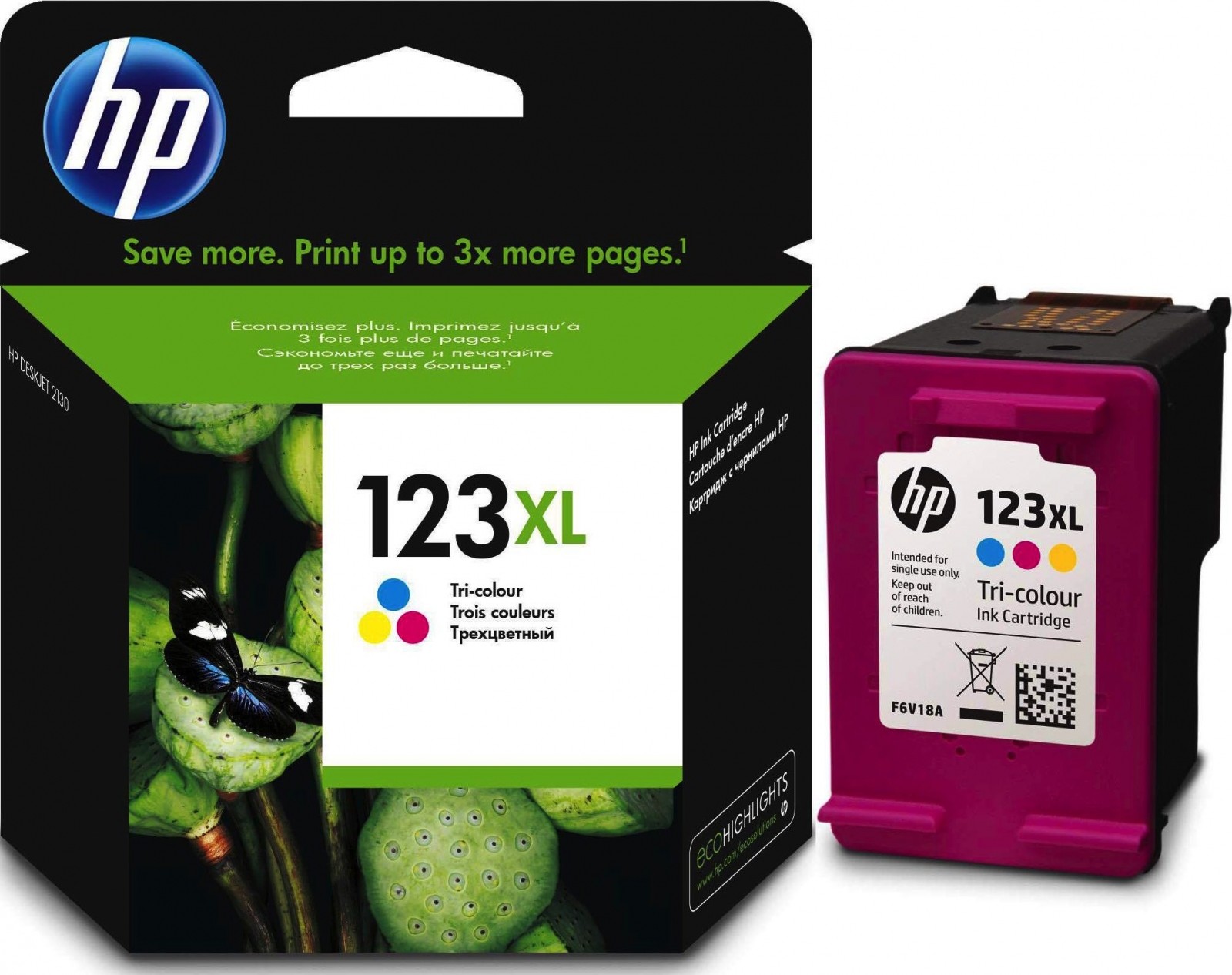 HP 123XL TRICOLOUR -INK CARTRDGE