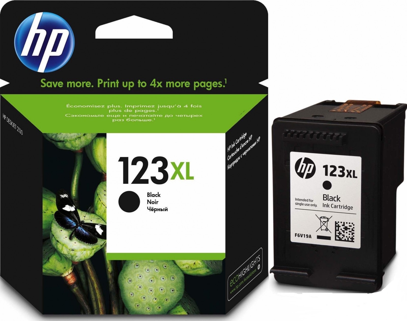 HP 123XL BLACK CARTRIDGE