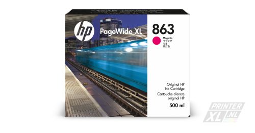 HP 863 500-ml Magenta PageWide XL Ink Cartridge