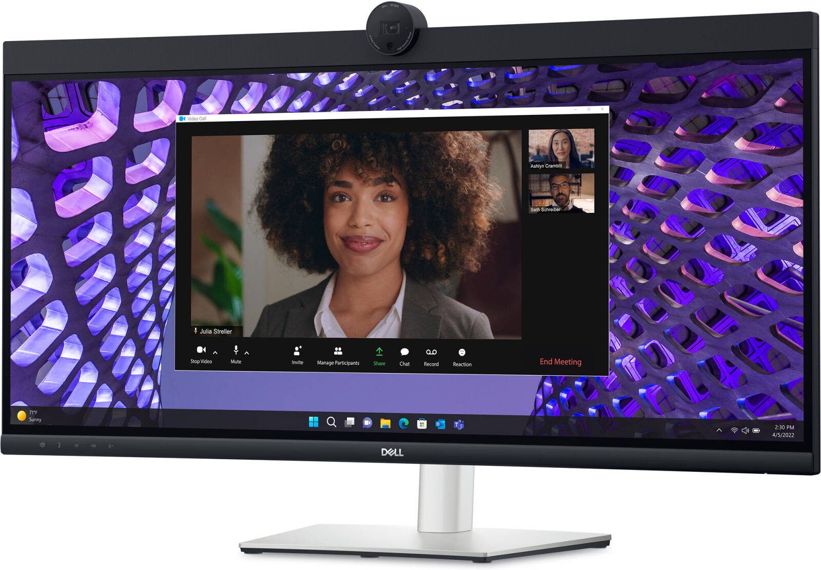 Dell 34 Curved Video Conferencing Monitor - P3424WEB