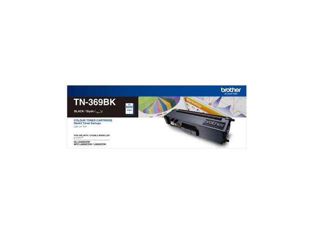 BROTHER BLACK TONER CARTRIDGE - TN-369 B