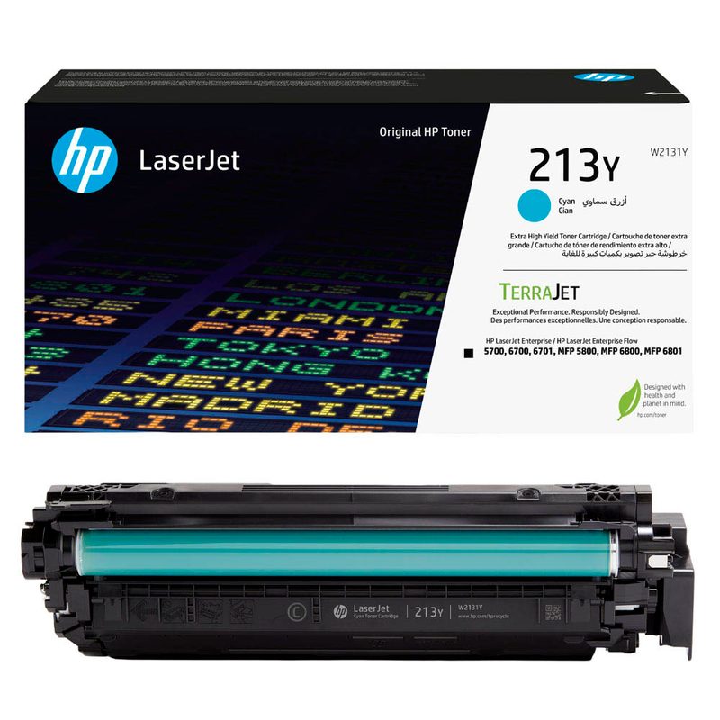 HP 213Y Cyn Original LaserJet Toner Crtg