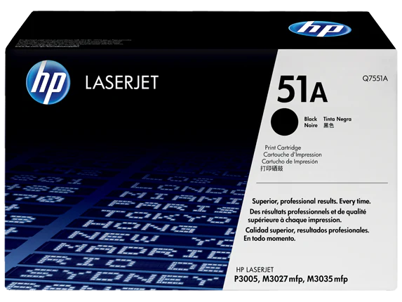 HP 51A Black Original LaserJet Toner Cartridge - Q7551A