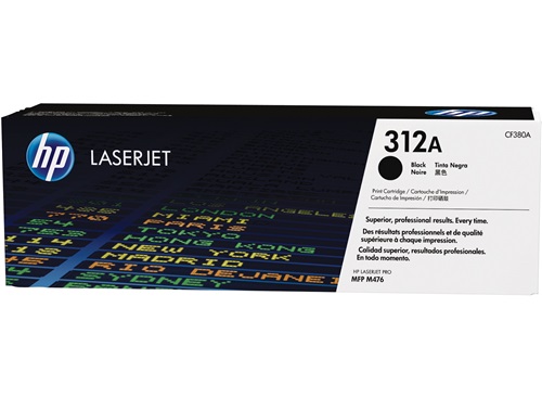 HP 312A Black Original LaserJet Toner Cartridge - CF380A