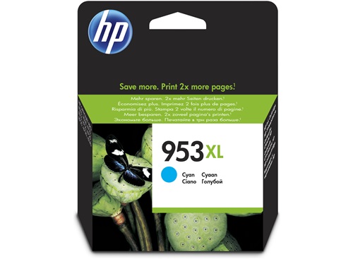 HP 953XL High Yield Cyan Original Ink Cartridge F6U16AE