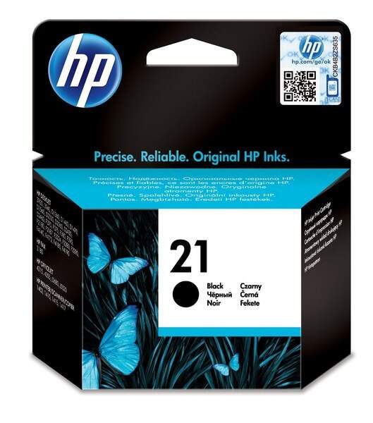 HP 21 Black Original Ink Cartridge - C9351AE